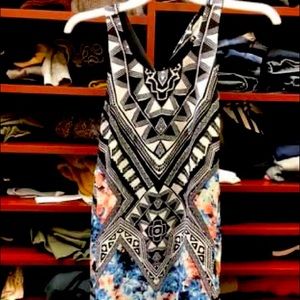 Woman’s sleeveless dress.